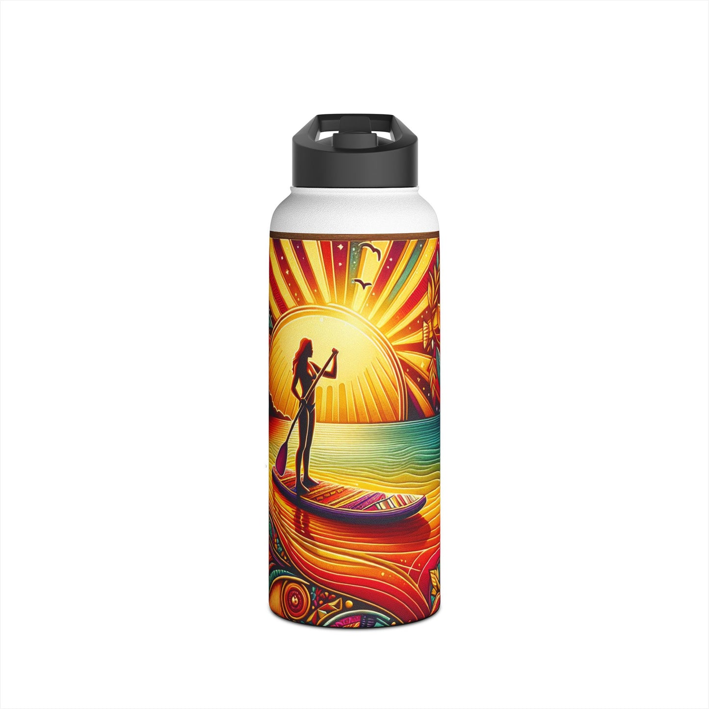 Fantasy Paddleboarding Stainless Steel Water Bottle, Standard Lid