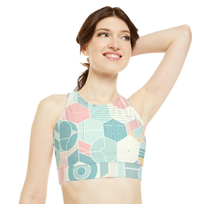 Dazzling Dreams Studio stylish bikini top in black, illustrated with seamless thread colour matching for a polished look.