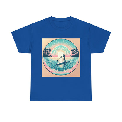 Elegant display of the Delightfull Paddle Board T-Shirt by Dazzling Dreams Studio, symbolising freedom and connection with nature for water sports aficionados.