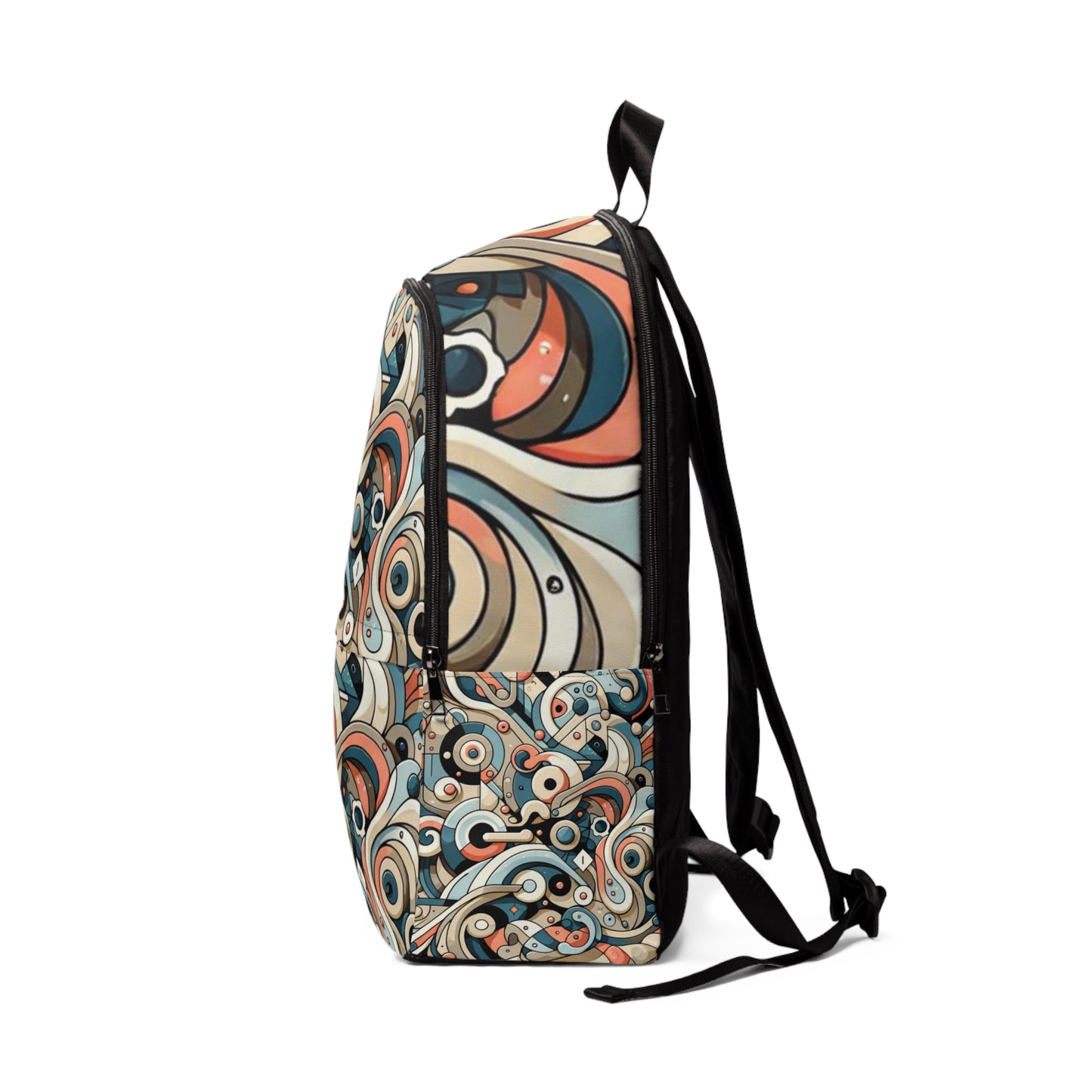 Canvas Harmony: A Touch of Abstract Brilliance - Backpack