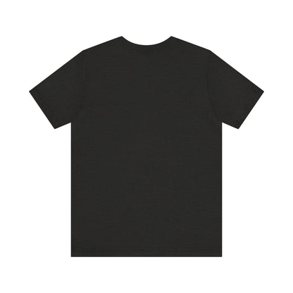Back view of Sabrina Carpenter Inspired Unisex Short Sleeve Tee in elegant black fabric, showcasing a minimalist design ideal for versatile styling.