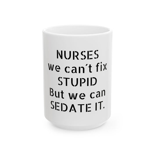 Funny Office Mug with a witty inappropriate slogan, ideal for office gifts and those with a great sense of humour.