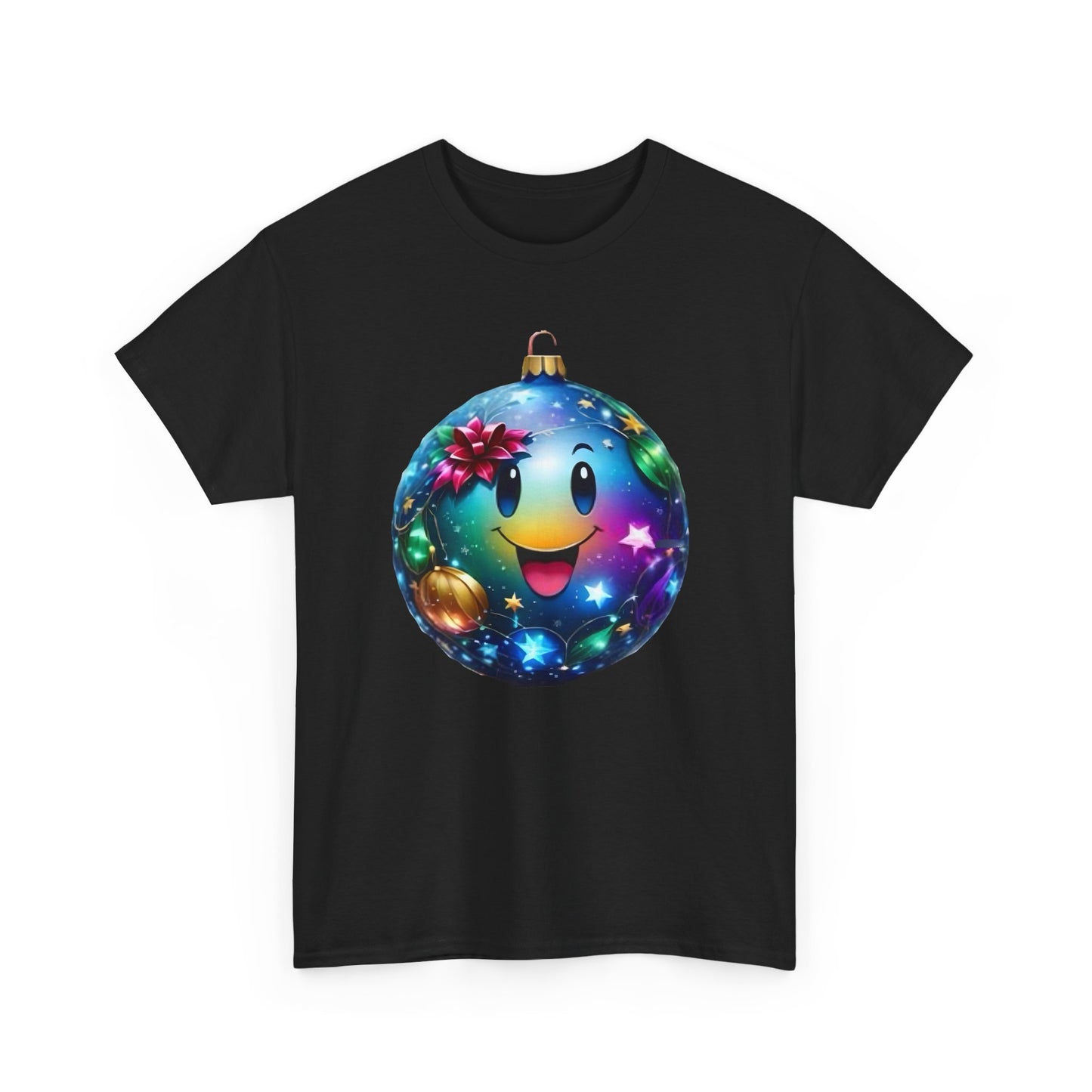 Festive Cheer Christmas Bauble Unisex Cotton T-Shirt Graphic Tee