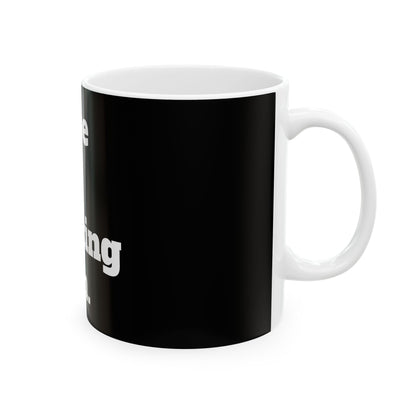 Glossy finish of the Adult Humor Mug, perfect for those who enjoy a cheeky start to their day.
