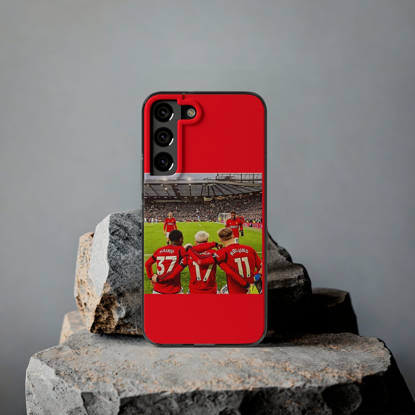 Manchester United Mainoo Garnach Hojlund Soft Phone Case - Soccer Fan Gift,