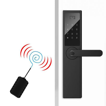 Luxury Home Security Door Fingerprint Lock - Demonstrating the locking mechanism, illustrating its modern features and secure access technology.