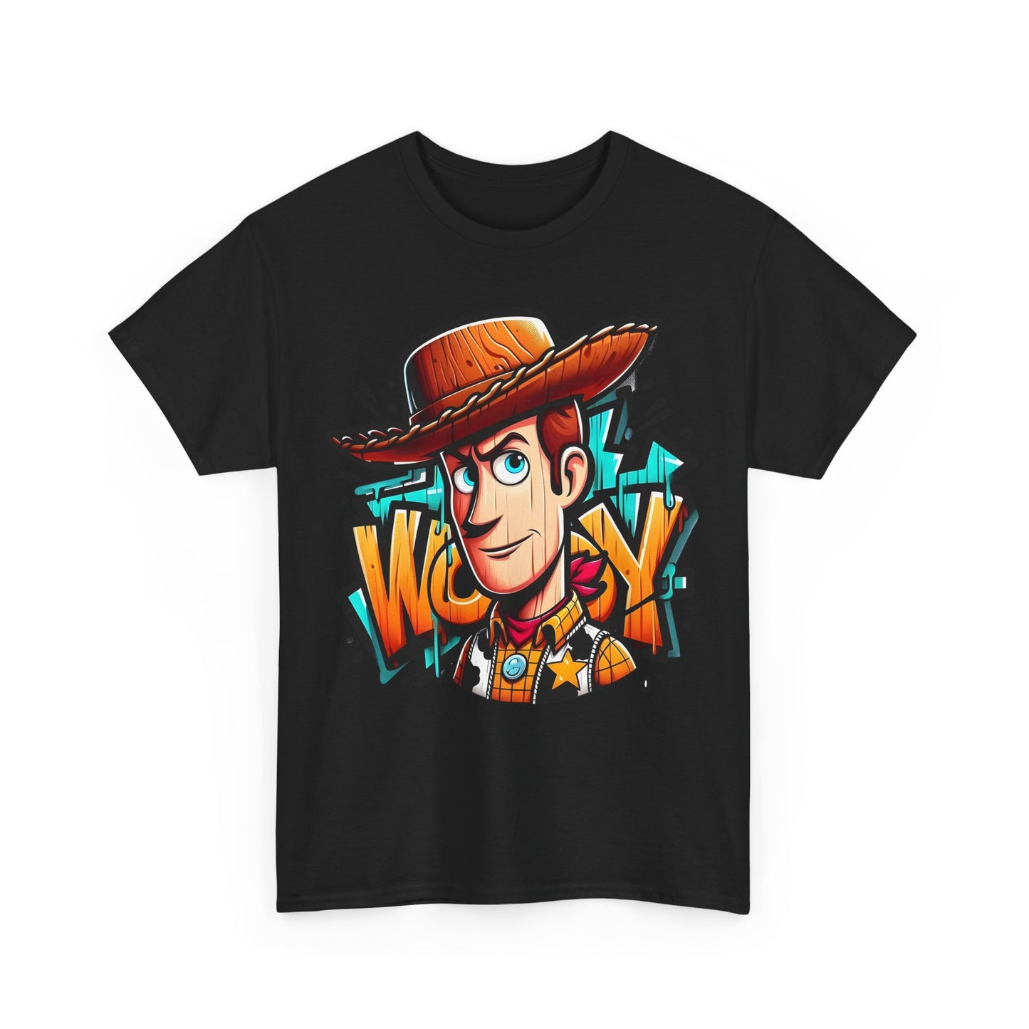 Woody Graffiti Style Unisex Graphic Tee Shirt