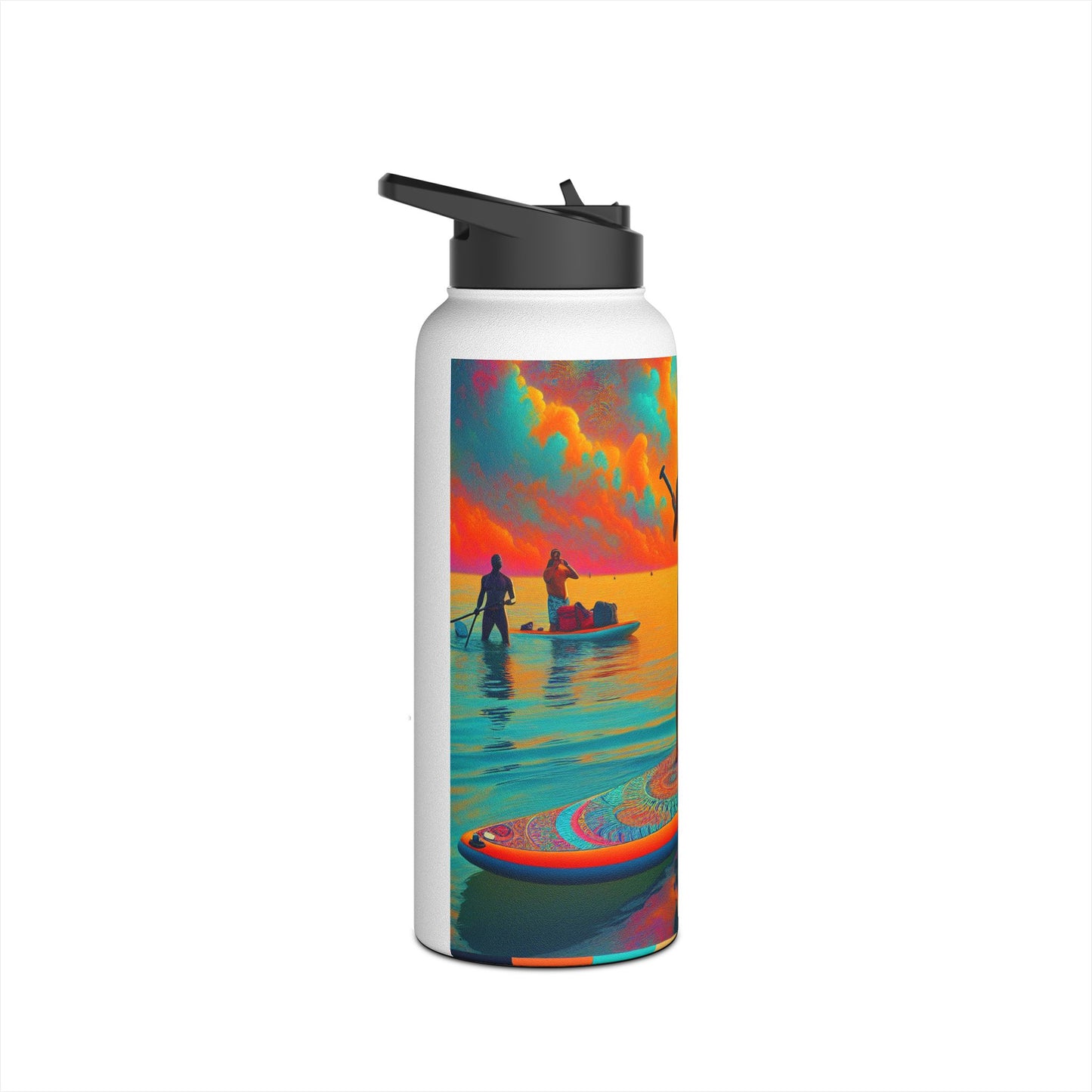 Fantasy Paddleboarding Stainless Steel Water Bottle, Standard Lid