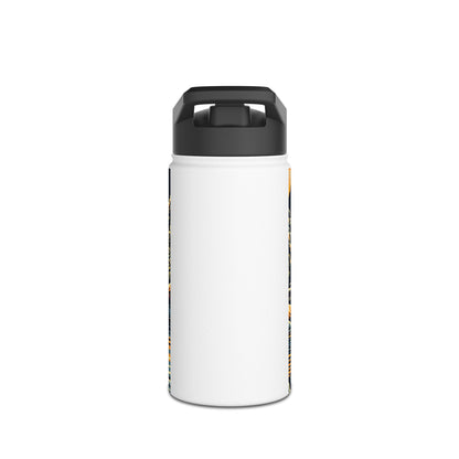Sleek and minimalist Fantasy Paddleboarding Stainless Steel Water Bottle, designed for luxury hydration with an artistic paddleboarding scene.