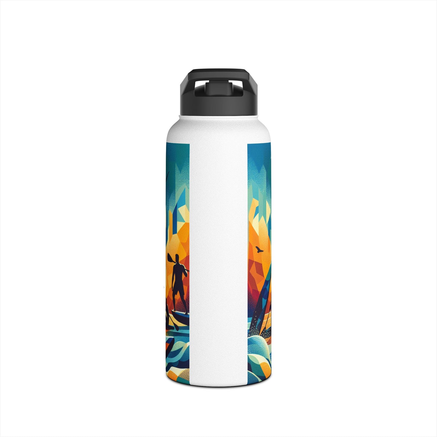 Fantasy Paddleboarding Stainless Steel Water Bottle, Standard Lid