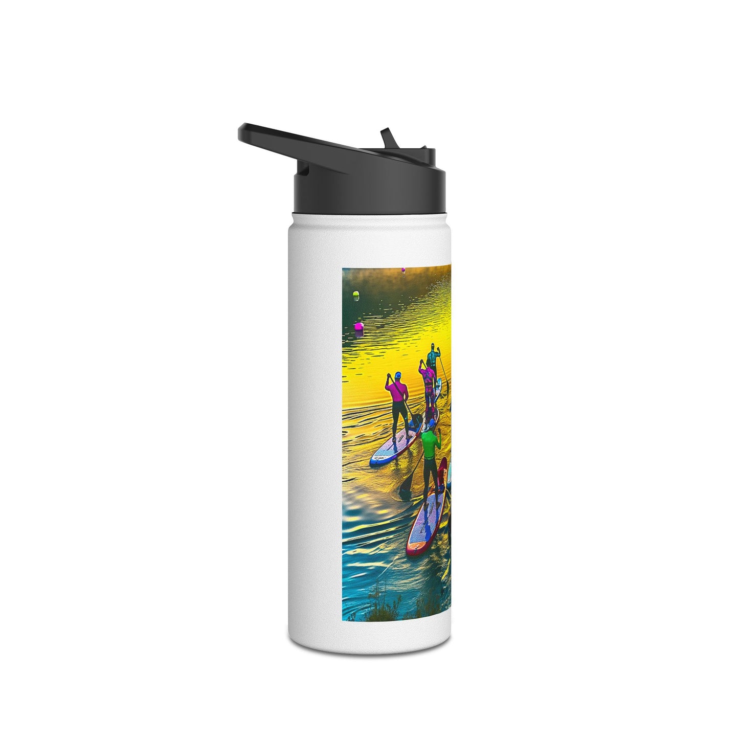 Fantasy Paddleboarding Stainless Steel Water Bottle, Standard Lid