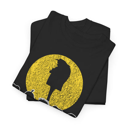 Gru and the Minions Unisex Men´s Women´s Graphic T Shirt Tee featuring a bold yellow silhouette design on a black background. This fun tee captures the essence of friendship and humour, perfect for fans of the Minions. Ideal for casual wear, this t-shirt is a must-have for anyone who appreciates a light-hearted style.
