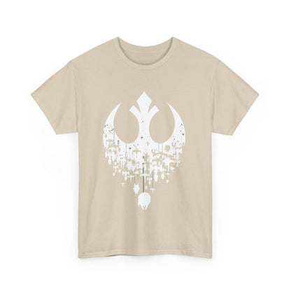Star Wars Rebels Graphic T-Shirt in beige featuring an artistic urban design showcasing the iconic symbol, crafted from luxurious cotton for ultimate comfort.