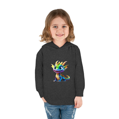 Kids Unisex Cute Dino Hoodie featuring a charming dinosaur graphic on a luxurious fleece sweater, perfect for ages 2 to 5 years.