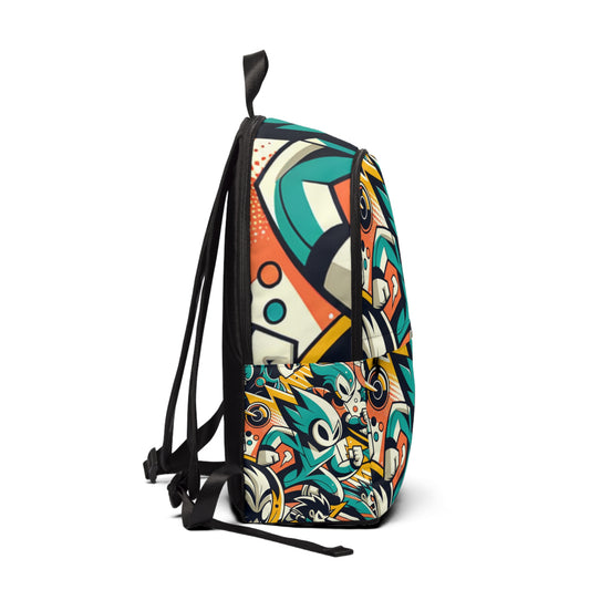 Close-up view of the spacious interior of the Trendy Fusion Ecliptic Reverie Backpack by Dazzling Dreams Studio, highlighting its functional compartments and high-quality materials.