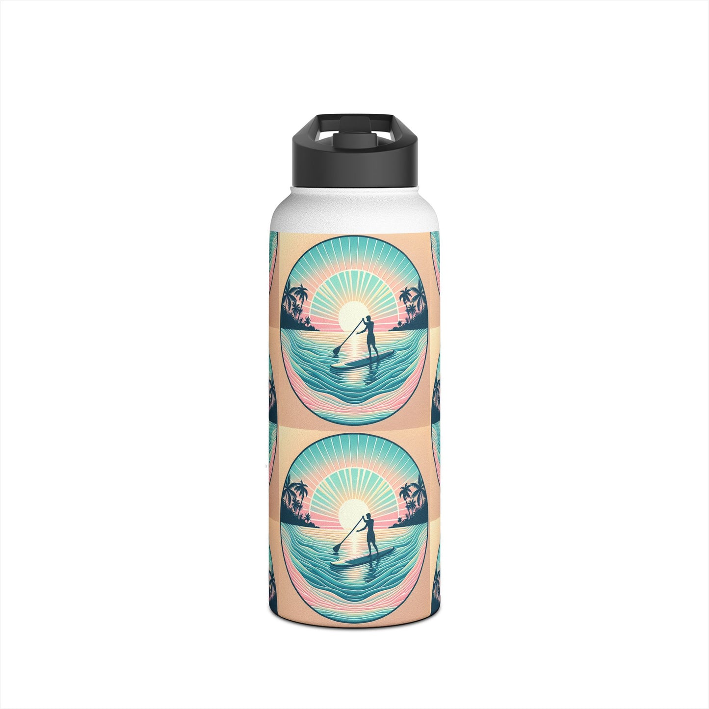 Fantasy Paddleboarding Stainless Steel Water Bottle, Standard Lid