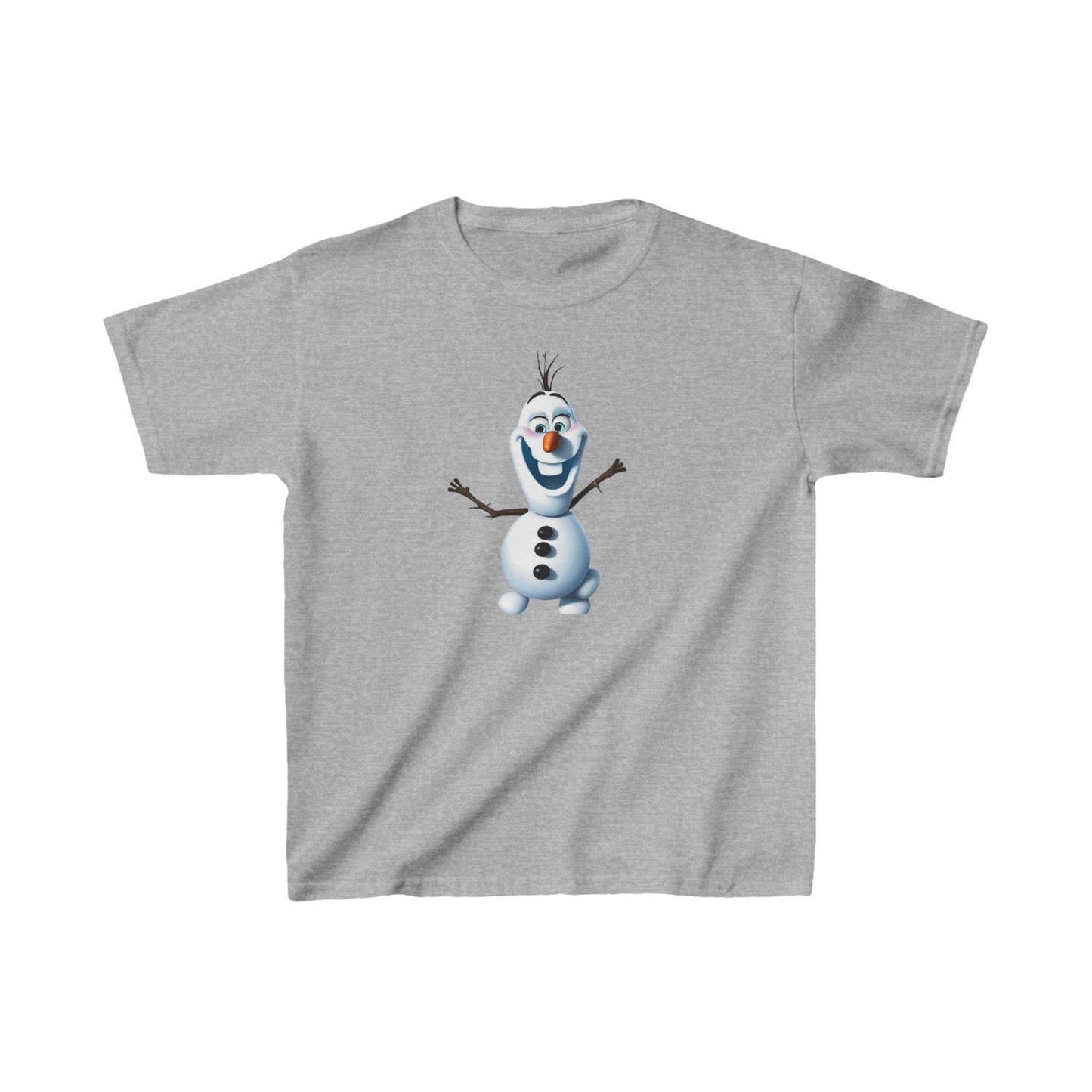 Kids Cute Frozen Olaf T shirt Heavy Cotton Tee 16 colors