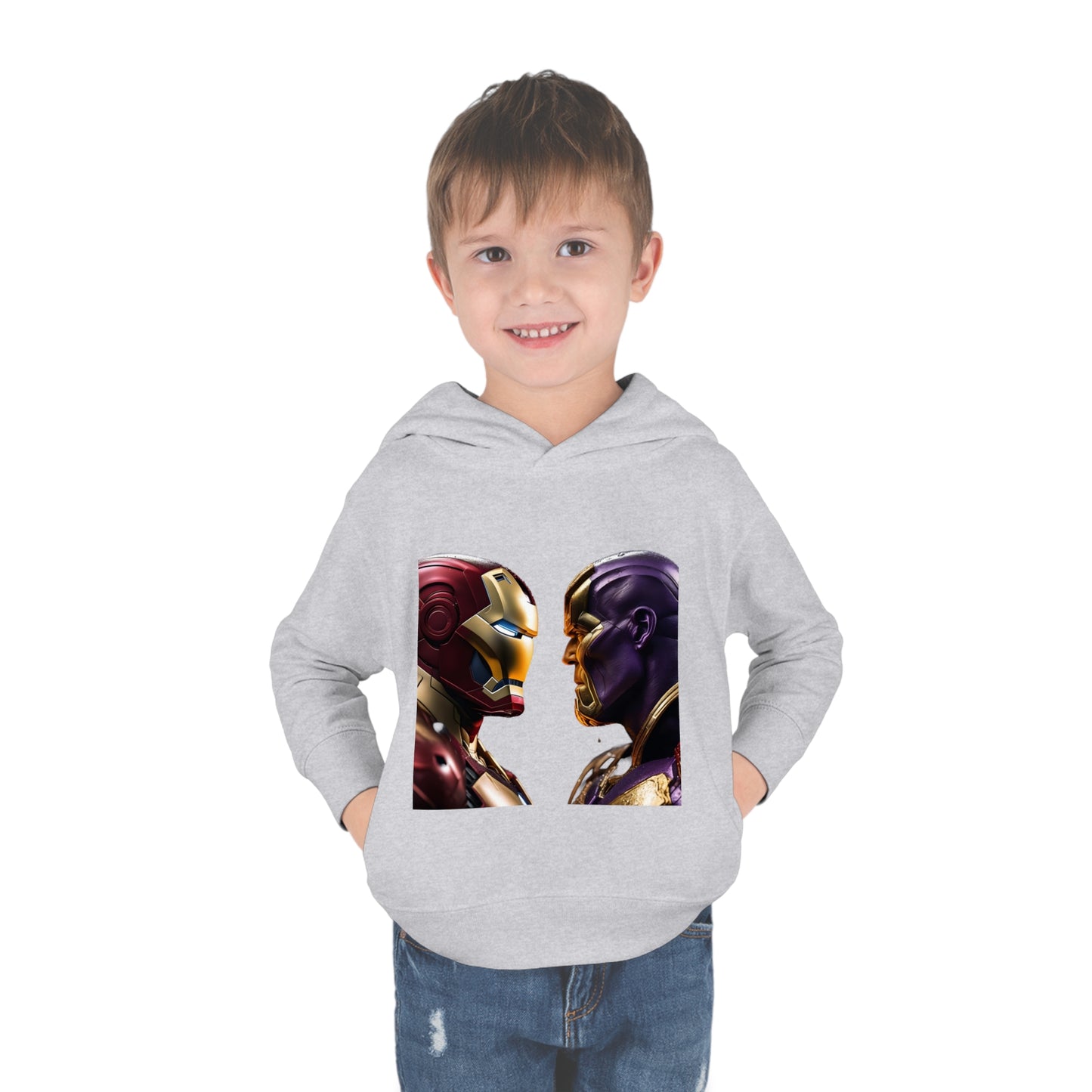 Iron Man Vs Thanos Childs unisex Hoodie,  Fleece Sweater,  2-5 yrs