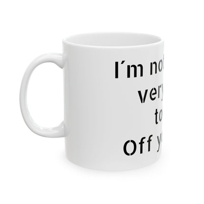 Adult Humor F-word Mug perfect for Secret Santa gifts or birthdays, showcasing its quirky design.