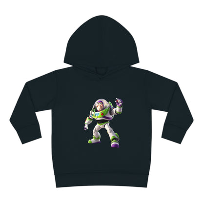Buzz Lightyear Toy Story hoodie in navy, adorned with a stunning depiction of Buzz Lightyear, tailored for children aged 2-5 years.