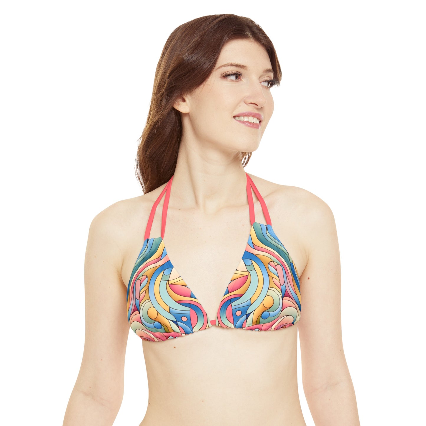 Energetic Move  Strappy Triangle Bikini Top