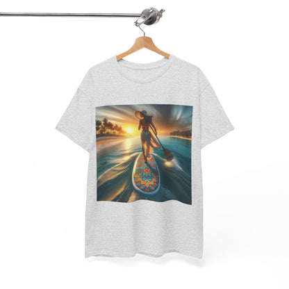 Dazzling Dreams Studio's Luxury Paddle Board T-Shirt, a chic addition to any paddler's wardrobe, reflecting passion for water activities.