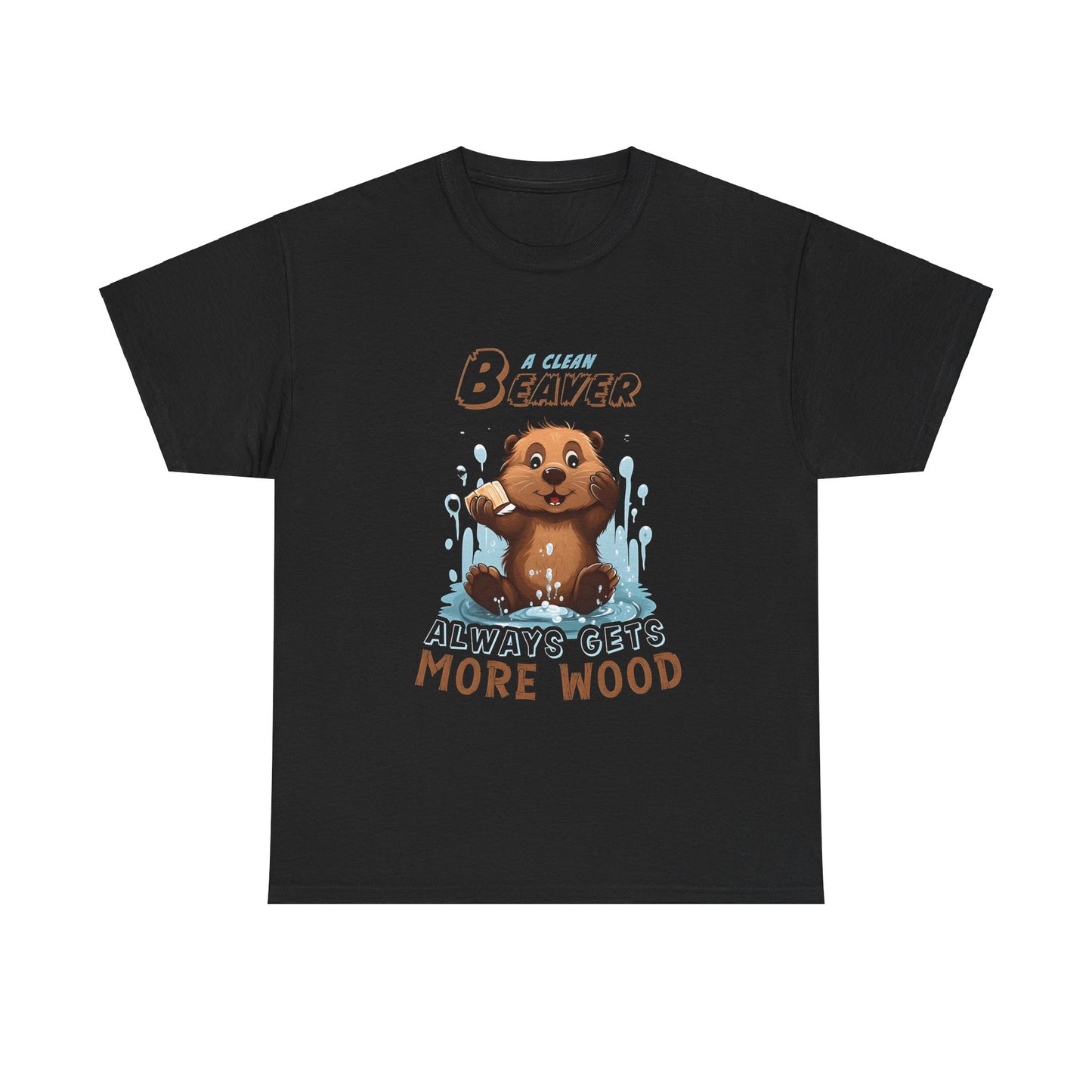 A Clean Beaver Unisex Cotton Tee Graphic T Shirt