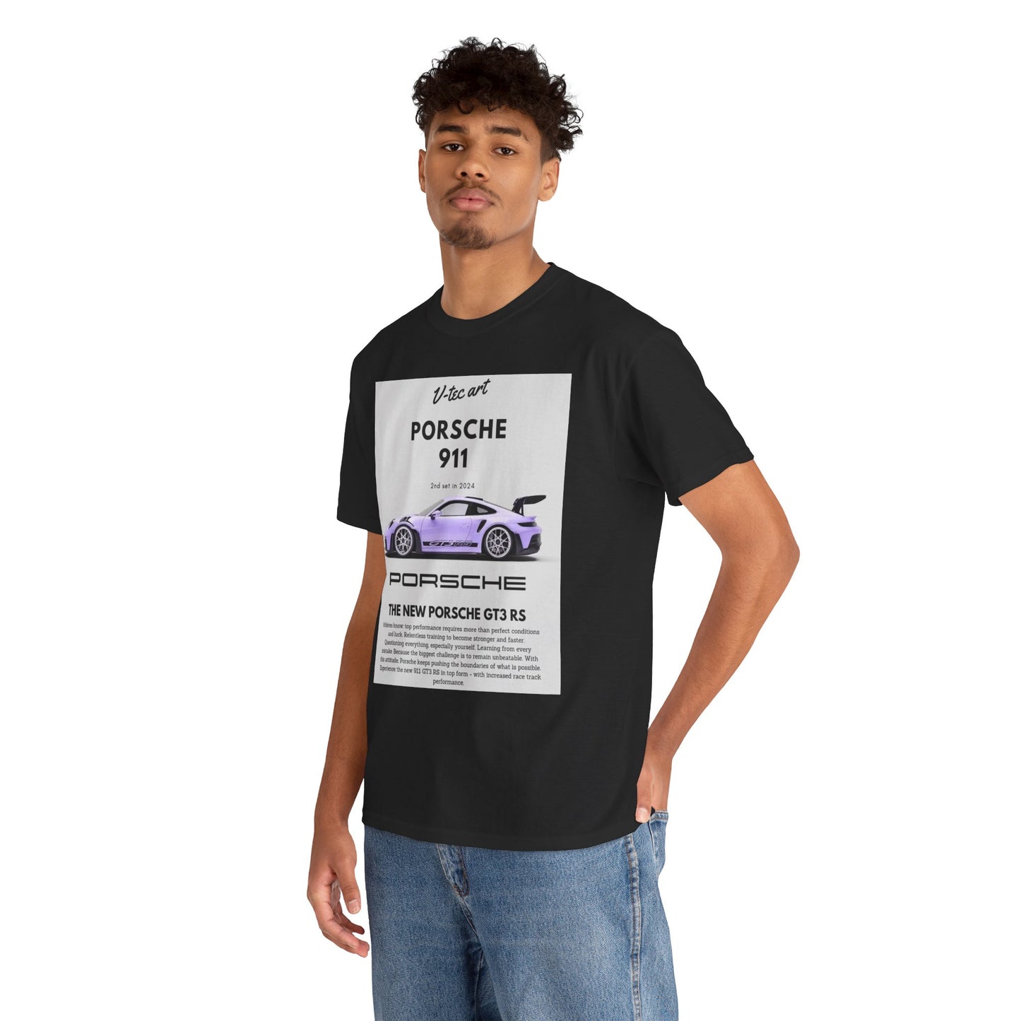 Porsche 911 GT3 RS Unisex T-Shirt: V-tec Art Men's/Women's Tee Urban Street