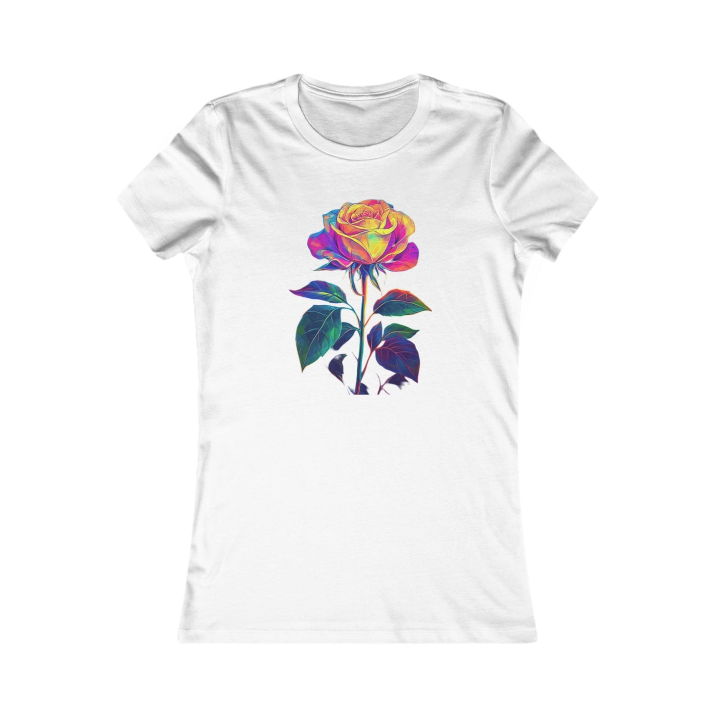 Rose Reverie  Sexy  Women's Graphic Cotton Funny T Shirt Tee.