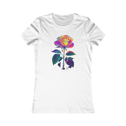 Rose Reverie  Sexy  Women's Graphic Cotton Funny T Shirt Tee.