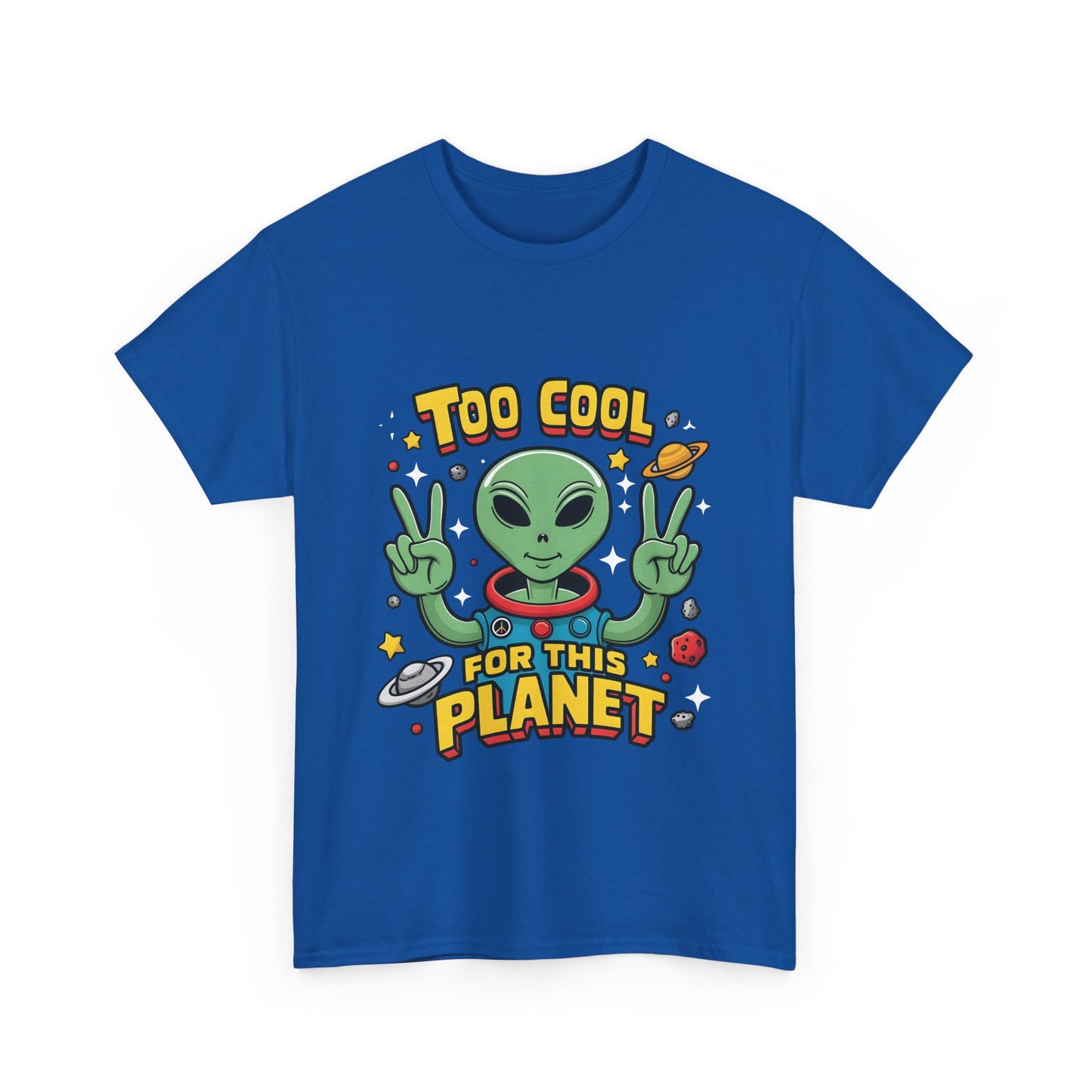 Cool Alien Graphic T-Shirt Urban Unisex Cotton