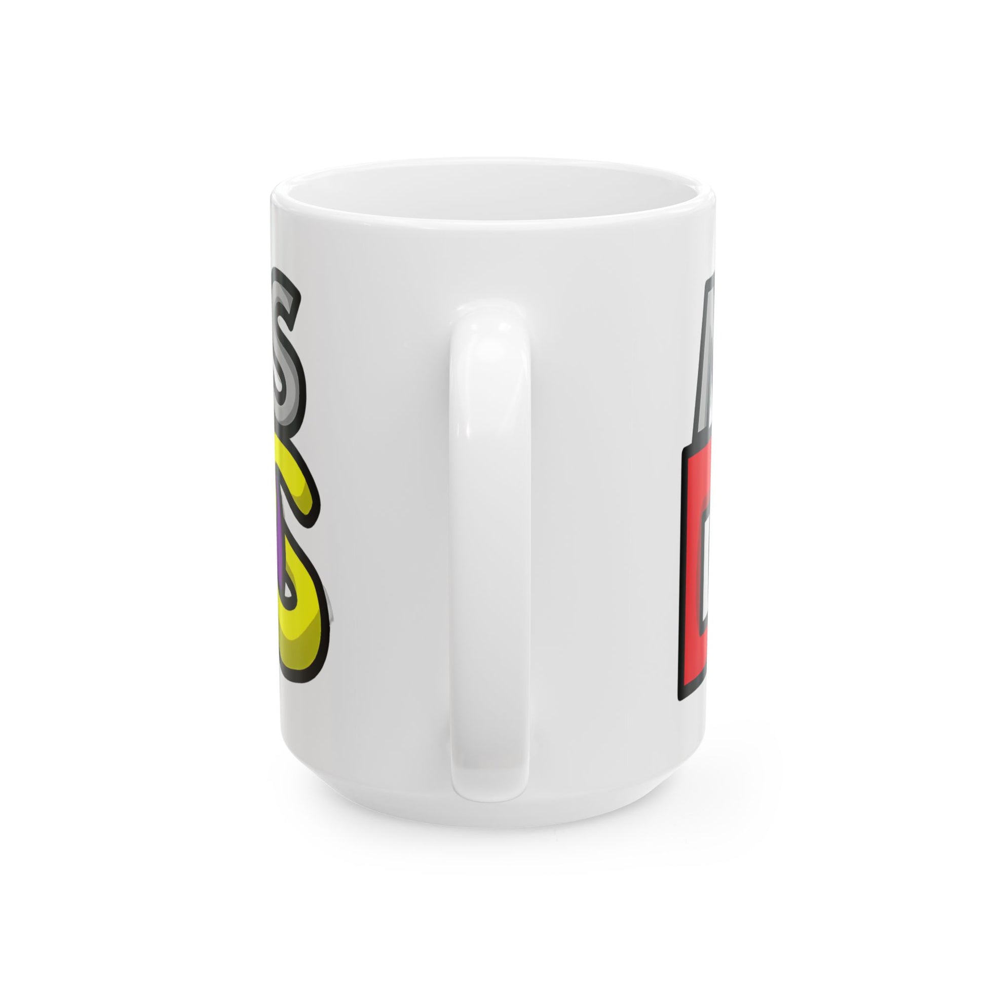 MS-DOS Logo Retro Ceramic Mug - 11 oz Office Mug for Tech Enthusiasts featuring the iconic retro design, perfect for sipping coffee while coding up a storm.