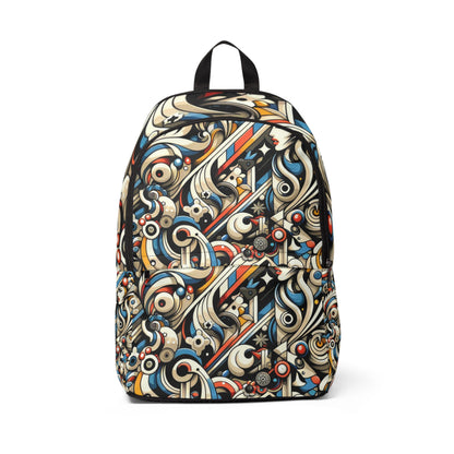 Luxuriously designed Dynamic Cartoon Art Backpack by Dazzling Dreams Studio featuring vibrant cartoon characters and modern playful aesthetics, perfect for trendsetters.