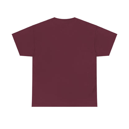 Back view of the Swifties psychedelic Taylor Swift Heavy Cotton Tee in rich burgundy, perfect for showing off your Taylor Swift fandom.