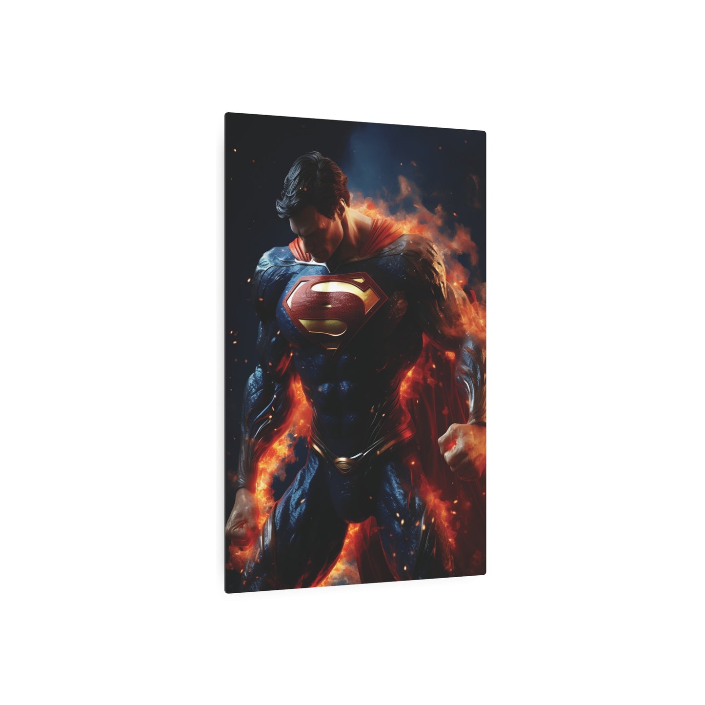 Superman Metal Art Poster