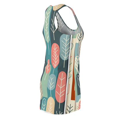 Valentina Ravenna Racerback Dress on a model, displaying the perfect blend of comfort and nature-inspired elegance.