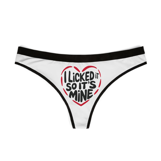 Valentines Naughty Gift Cheeky Womens Thong funny Birthday Anniversary Romantic