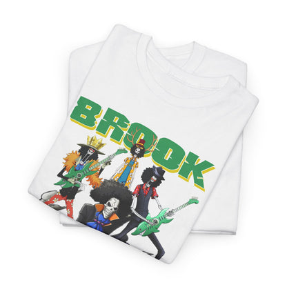 Two graphic t-shirts stacked neatly, each displaying a striking anime design, perfect for fans seeking luxury-inspired casual wear with artistic flair.