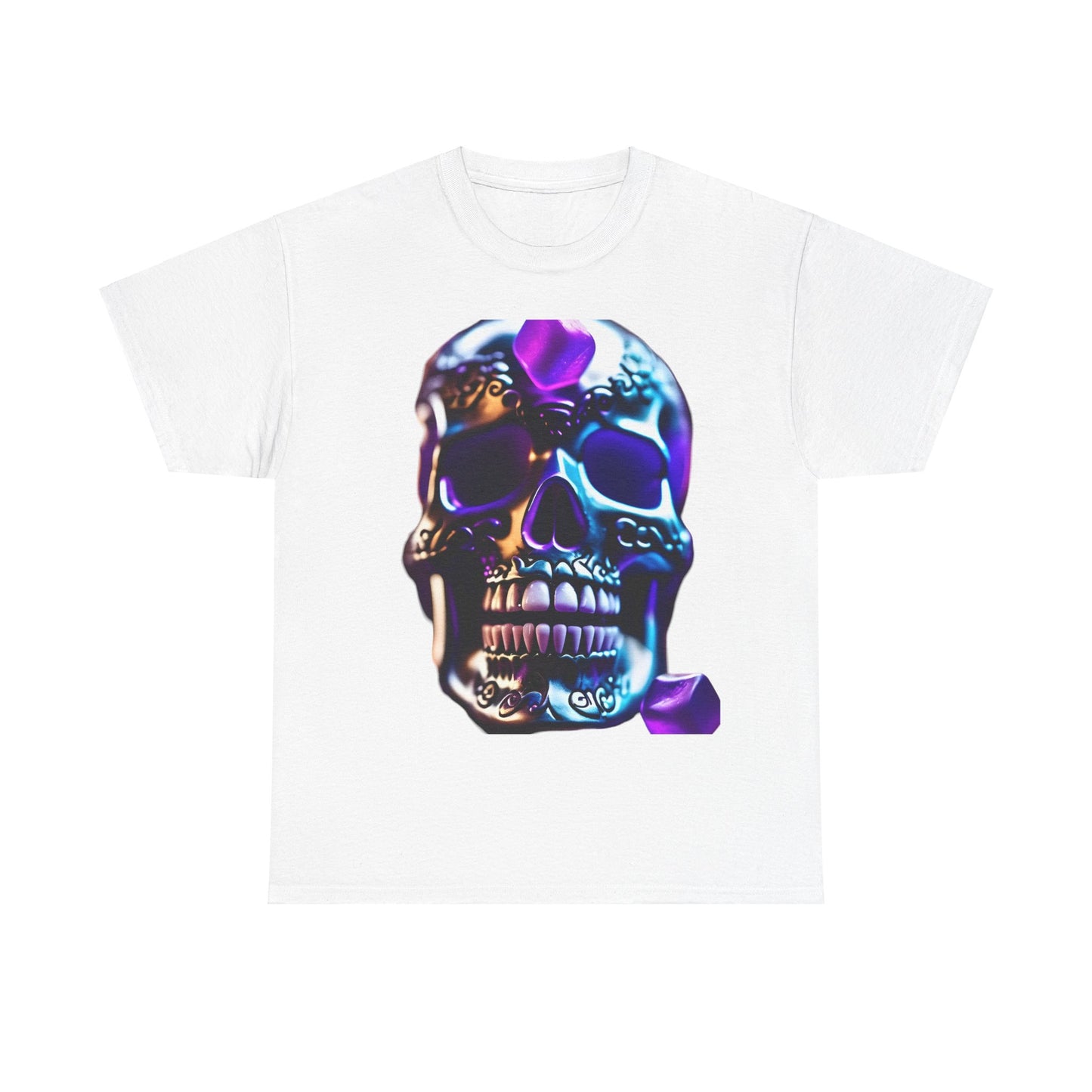 Demon Skulln Graphic T-Shirt, Urban Streetwear Top, Unisex Cotton