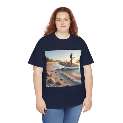 Delightfull Paddle Board T-Shirt, a luxurious choice for paddleboarding enthusiasts, combining style and functionality from Dazzling Dreams Studio.