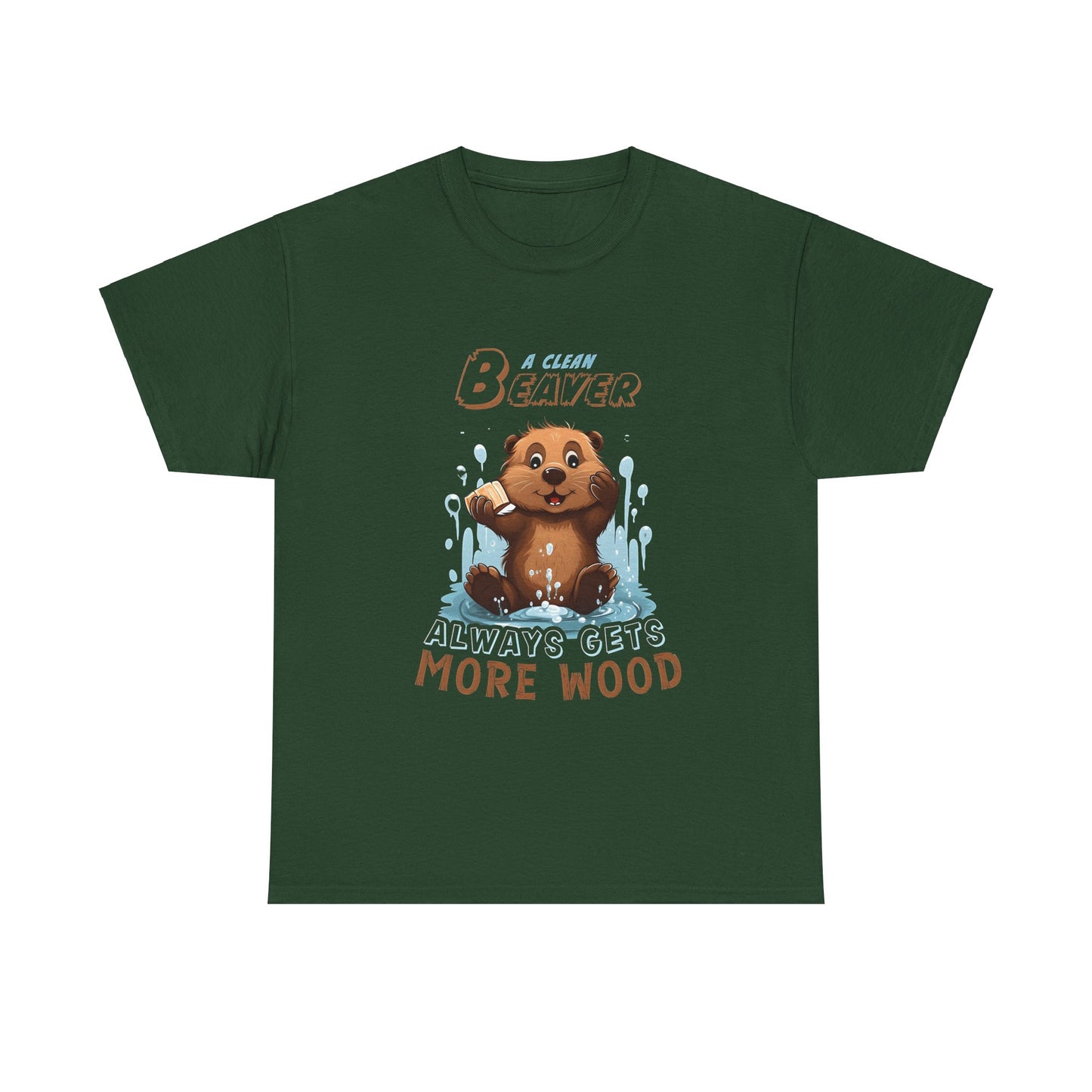 A Clean Beaver Unisex Cotton Tee Graphic T Shirt