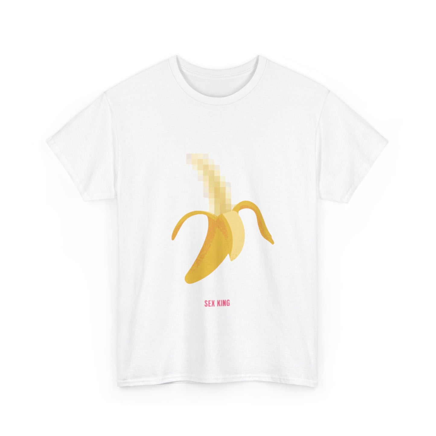 Pixelated Banana Men´s Women´s Graphic Cotton Funny T Shirt Tee Street Urban