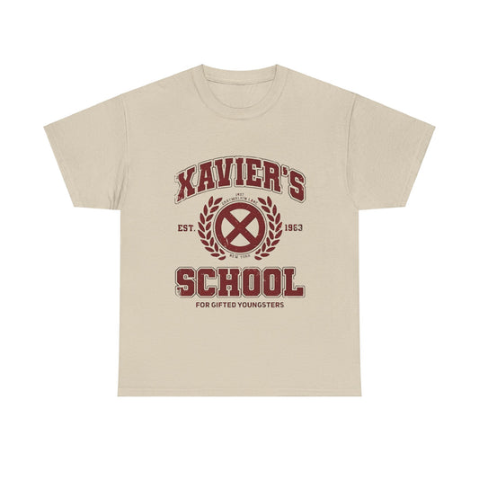 Xaviers school for gifted youngsters X-men Logo Graphic Unisex  Tee Shirt