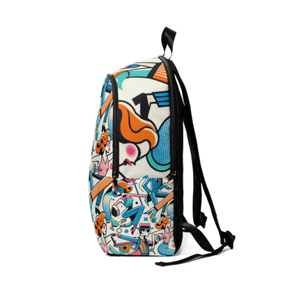 High-quality, spacious Vibrant Cartoon Character Backpack by Dazzling Dreams Studio, featuring unique spirited cartoon characters designed for style and functionality.