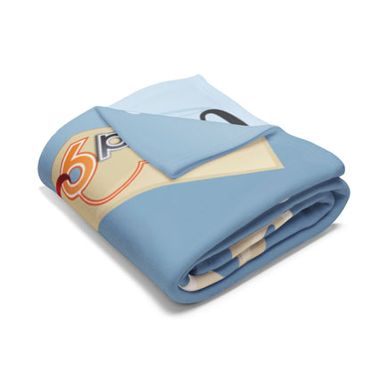 Close-up of the Decorative and Warm Christmas Arctic Fleece Blanket folded elegantly, showcasing its soft fabric and high-quality print design for a luxurious holiday touch.