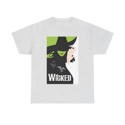 Wicked Movie Logo Graphic Unisex T-Shirt - Premium Cotton Fashion Tee for Fans in light grey, featuring the cherished Wicked logo that combines style and fandom.