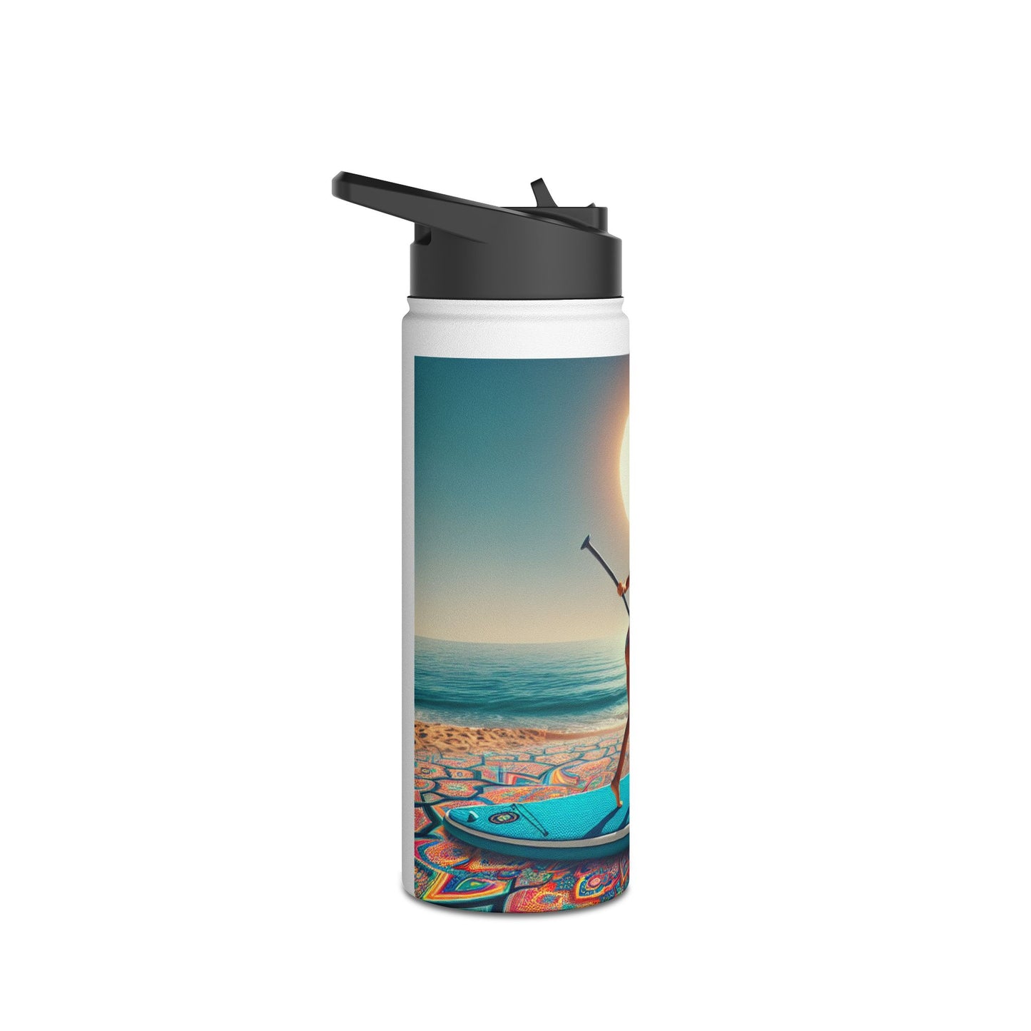 Fantasy Paddleboarding Stainless Steel Water Bottle, Standard Lid