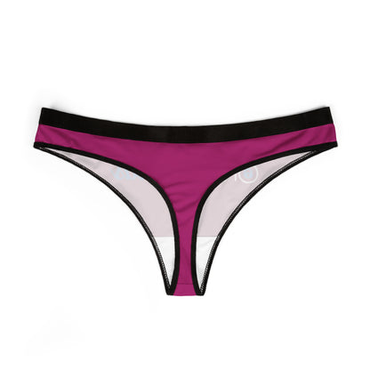 Sophisticated OnlyFriends thong with a bold purple colour and elegant logo, ideal for enhancing your lingerie experience with a touch of flair.