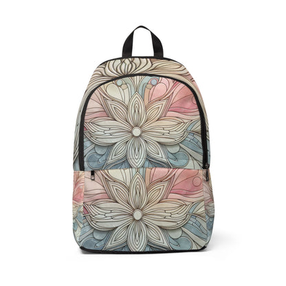 Luxurious Fit Infinity Edge Modern Pastel Backpack by Dazzling Dreams Studio showcasing a unique pattern and soft texture, perfect for adding a touch of contemporary elegance to your everyday style.