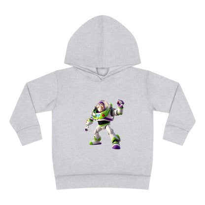 Elegant grey Buzz Lightyear Toy Story Hoodie, designed for children aged 2-5 years, featuring a striking image of Buzz Lightyear.